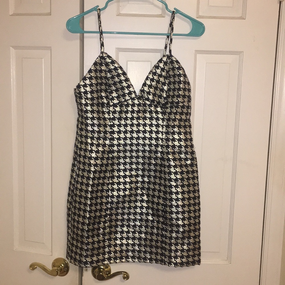 Revolve by the way bl and silver cocktail dress S